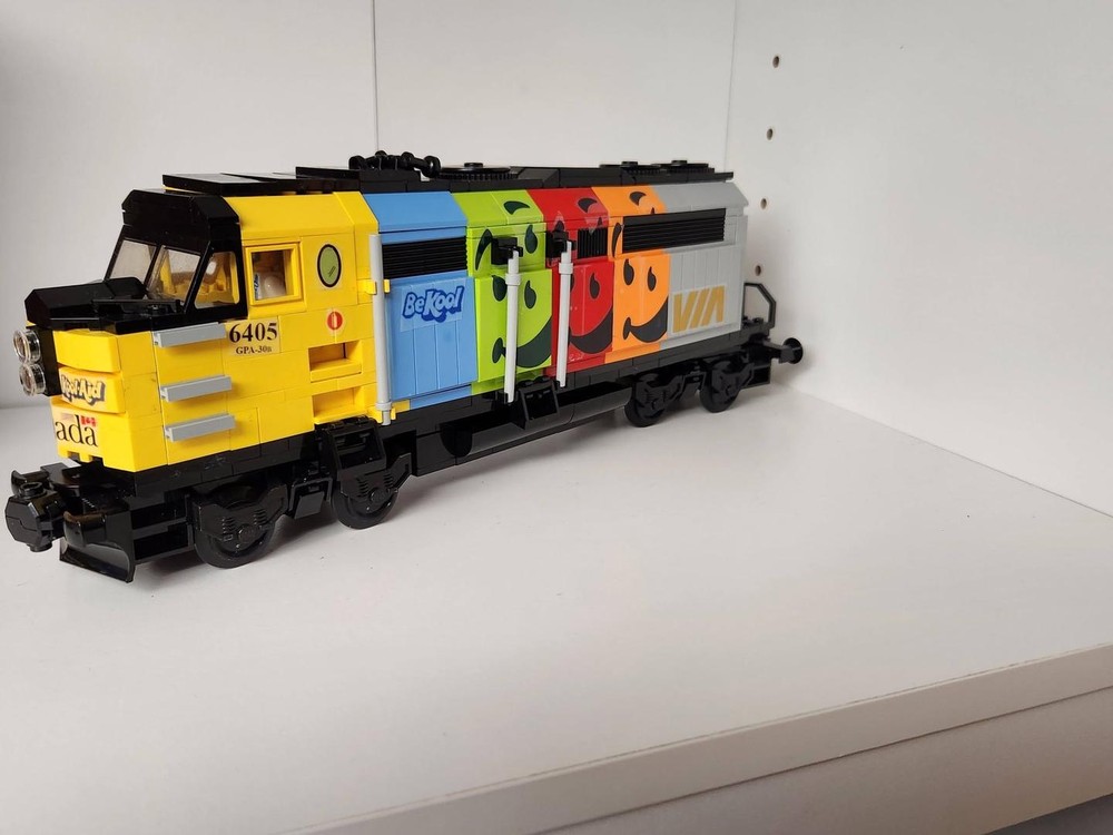 LEGO MOC-267306 6 Wide VIA Kool-aid Engine - Lego Train Engine. by ...