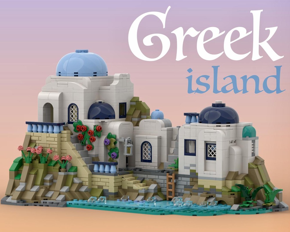 LEGO MOC-267429 Greek Island Getaway by Artbrix | Rebrickable - Build ...
