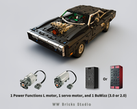 [RC] LEGO Technic 42231 Fast and Furious Dodge Charger R/T Car with 1 PF L and 1 Servo motor