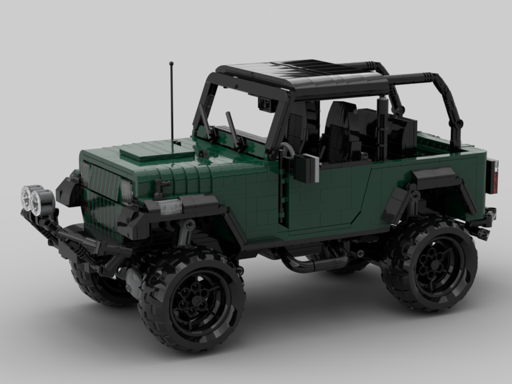 LEGO MOC 1995 Jeep Wrangler Dark Green by Victaven | Rebrickable ...