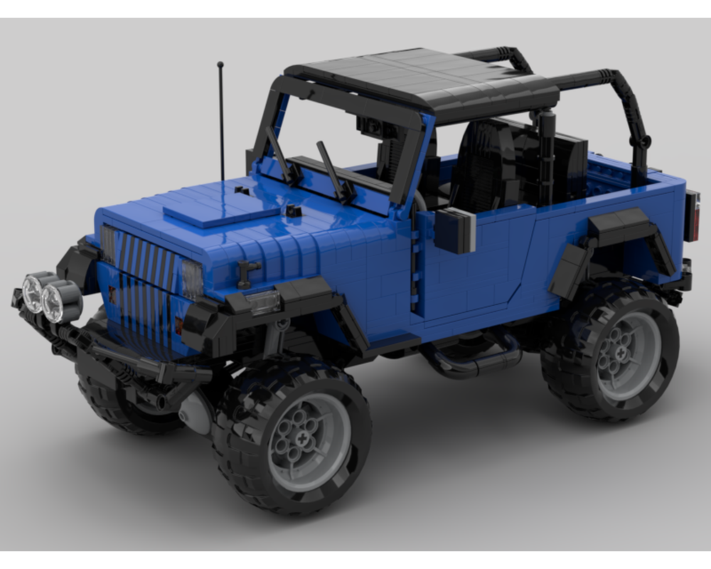 LEGO MOC 1995 Jeep Wrangler in blue by Victaven | Rebrickable - Build ...