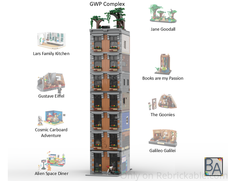 LEGO MOC-268855 GWP Complex - Jane Goodall Rooftop Garden by Brick ...