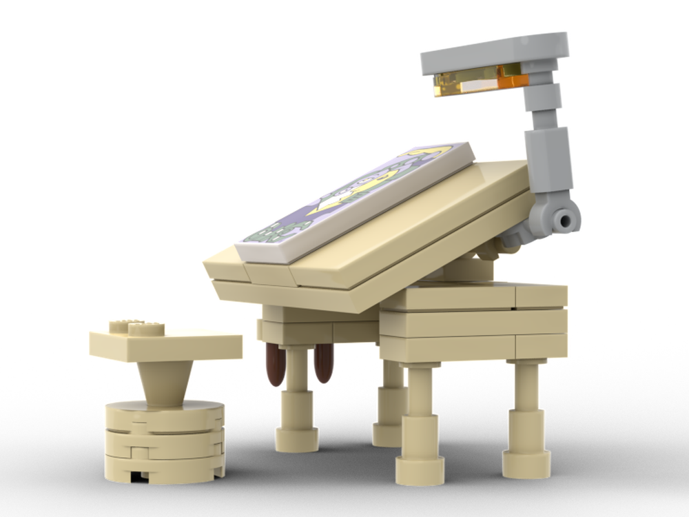 LEGO MOC-268896 Furniture #7 - Drafting table by Viernes | Rebrickable ...