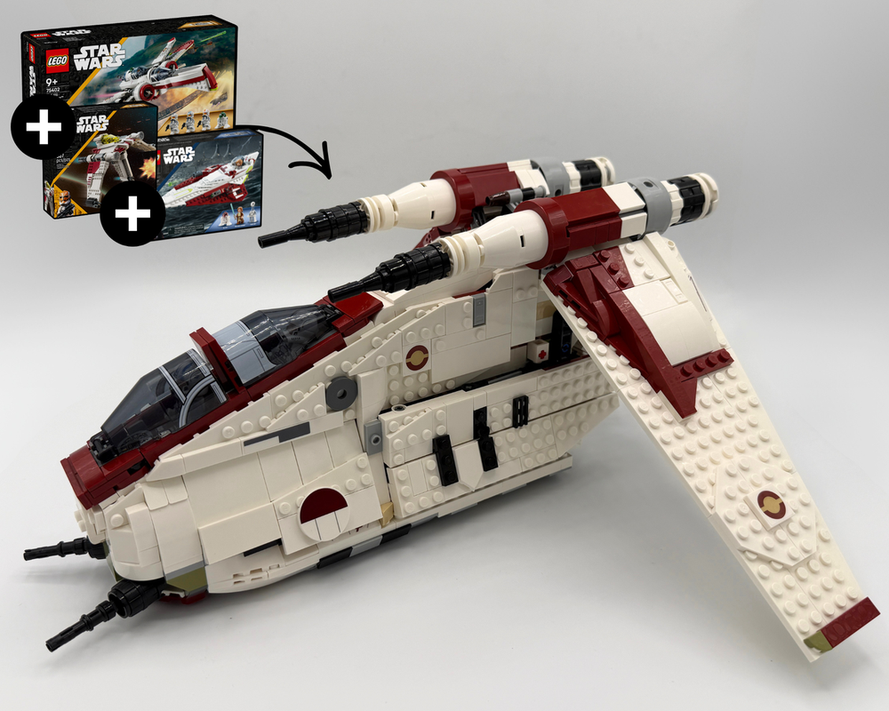 LEGO MOC-269146 Republic Gunship with Sliding Doors (75432 + 75402