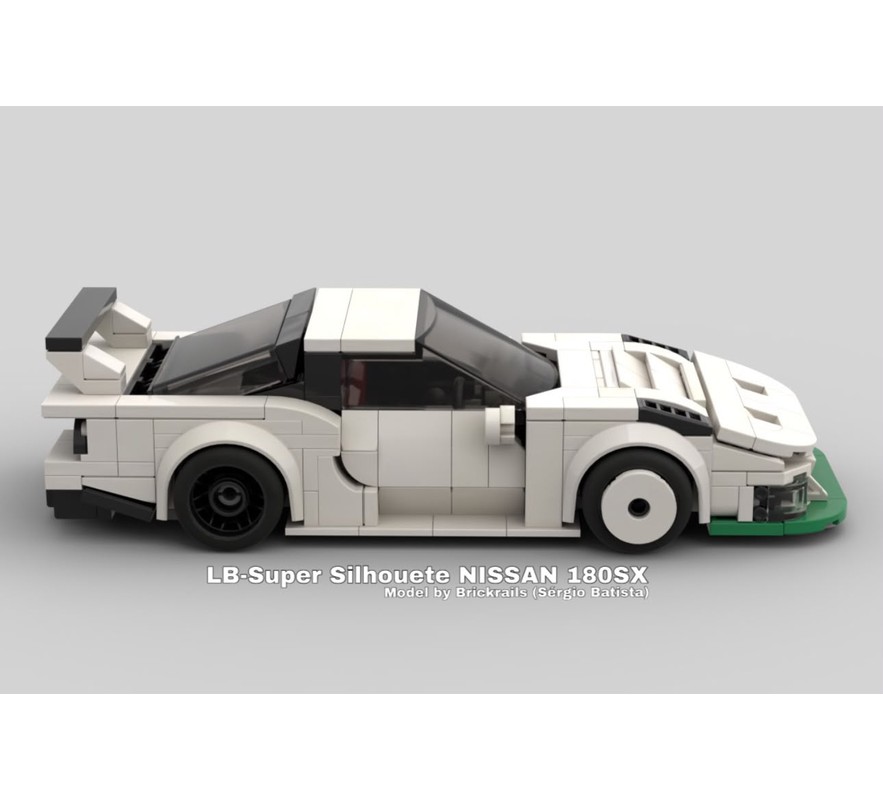 【ちょこページ】 LEGO MOC-269656 Liberty Walk Nissan Super Silhouette 180SX White