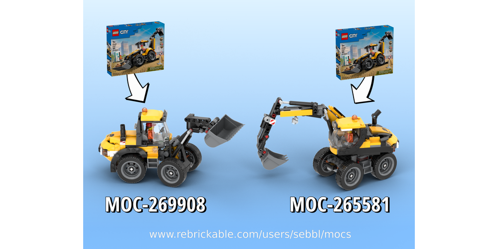 LEGO MOC-269908 60480: Elephant Wheel Loader by sebbl