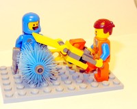 Emmet and Benny's Super Shop Sweeper Thingy - a mini diorama ALT MOD