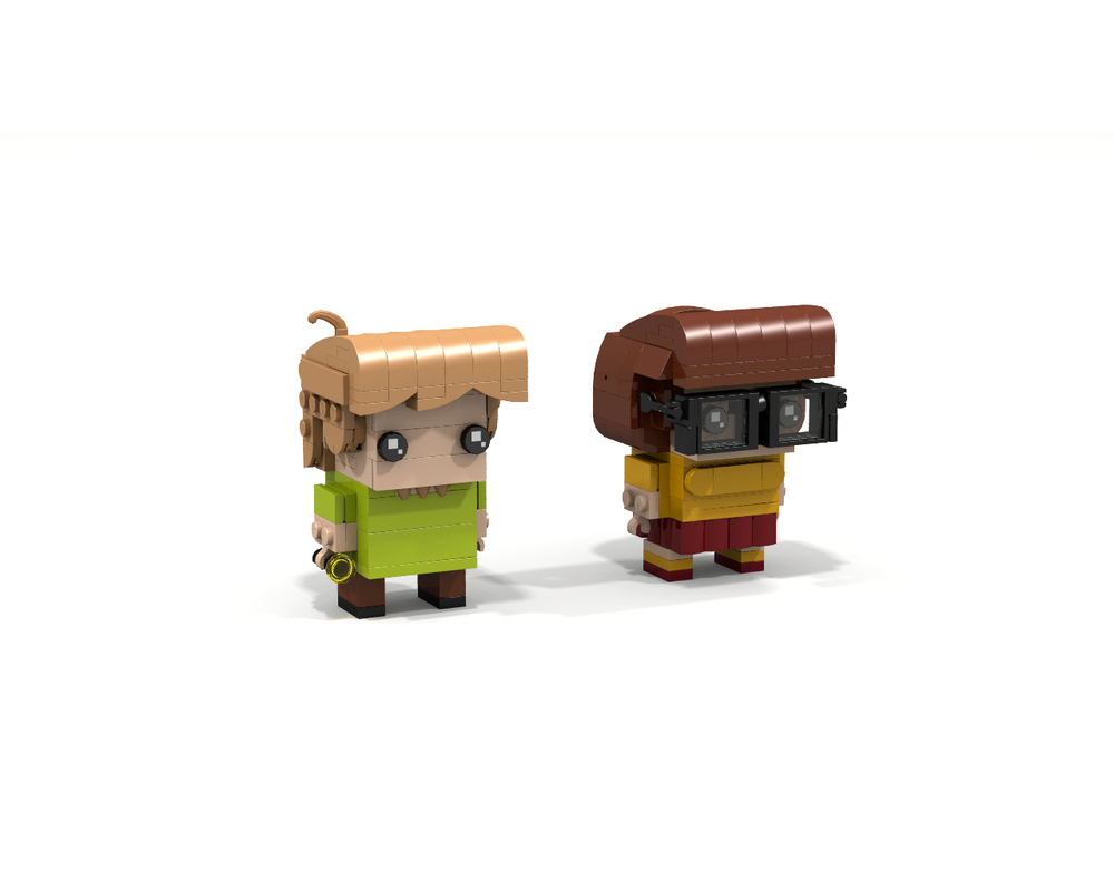 LEGO MOC Shaggy and Velma Brickheadz by nintynuts | Rebrickable - Build ...