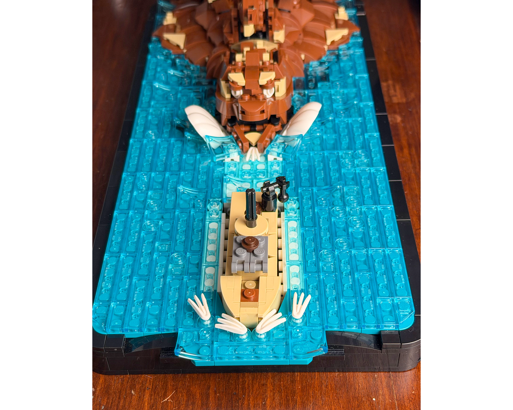 LEGO MOC-271130 Godzilla Minus One Boat Diorama by SawyerBrickTime