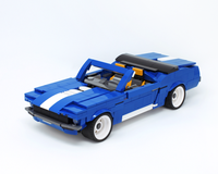 Blue Ford Mustang