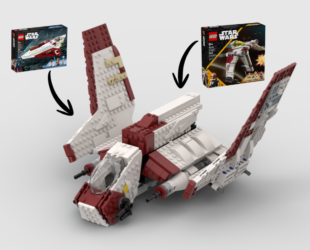 LEGO MOC-271688 Republic Attack Shuttle Alternate Build Using Sets