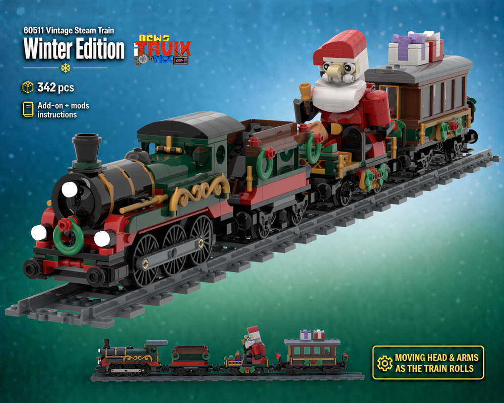 LEGO MOC-272041 60511 Vintage Steam Train Winter Edition by iTavix ...