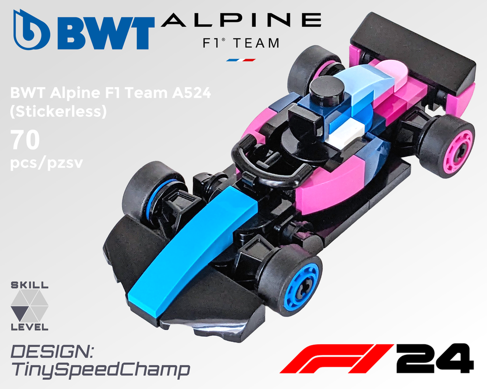 LEGO MOC-272651 Tiny BWT Alpine F1 Team A524 Race Car (Stickerless) by ...