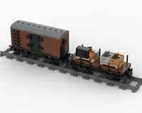 Vintage Boxcar & Flatcar Add-on Set for Vintage Steam Train 60511