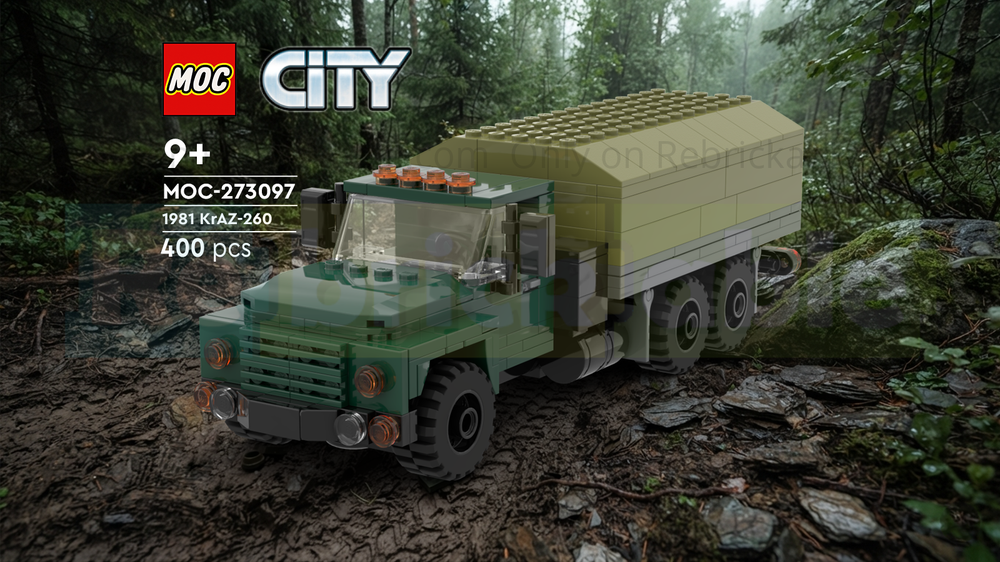 ちょこページ LEGO MOC-273097 1981 KrAZ-260 by BRSBricks | Rebrickable - Build