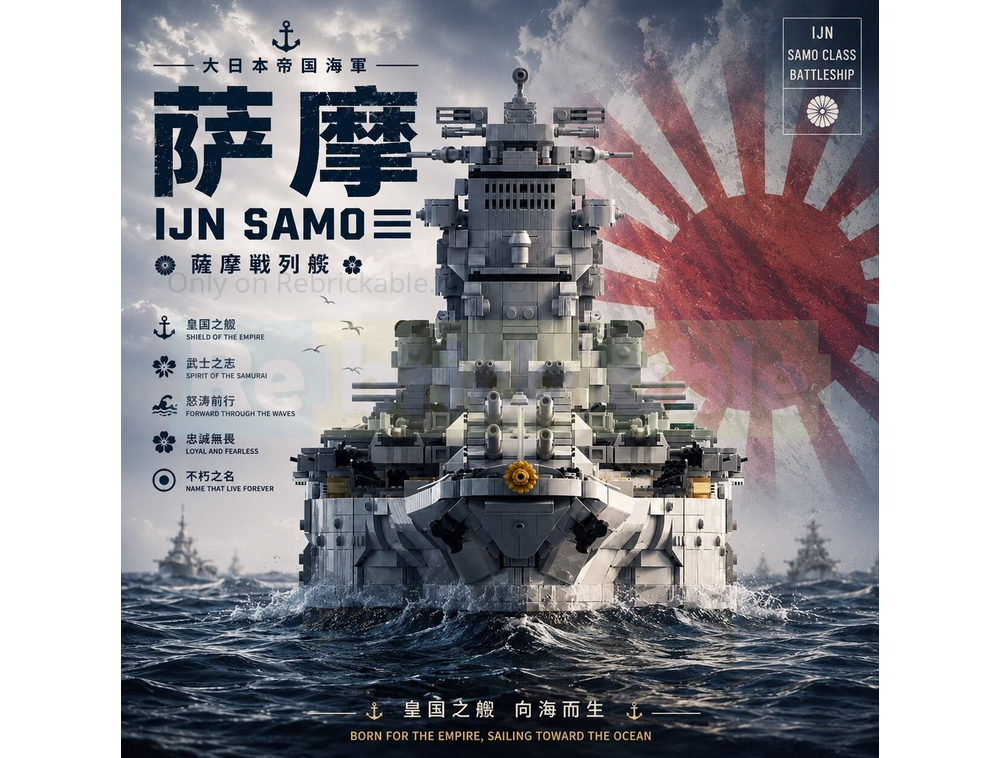 その他 war ship LEGO MOC-273180 IJN Super‑Battleship Satsuma by XiYuanjiyuan