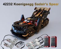 [Full RC] LEGO Technic 42232 Koenigsegg Sadair's Spear with BuWizz motor and Powered Up motor