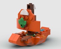 31394 Red panda sailing ship