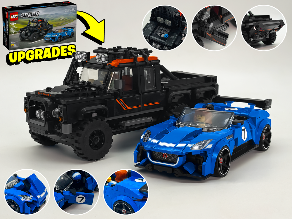 LEGO MOC-275881 Jaguar Project 7 & Land Rover Defender (set 77264