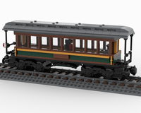 Vintage Steam Train Passenger Coach MOC
