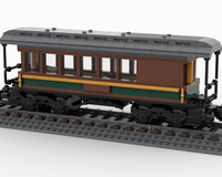 Vintage Steam Train Baggage Car MOC