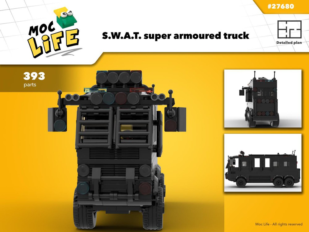 LEGO MOC S.W.A.T. super armoured truck by MocLife | Rebrickable - Build