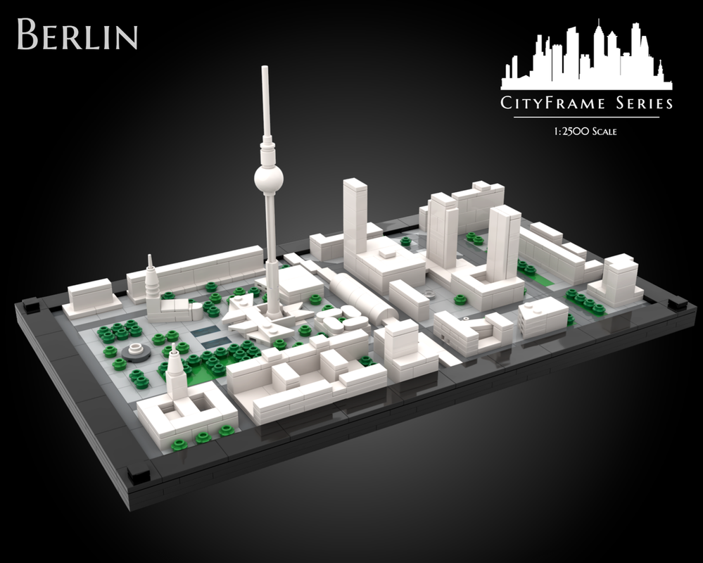 LEGO MOC-277047 Berlin Alexanderplatz - 1:2500 scale by SPBrix ...