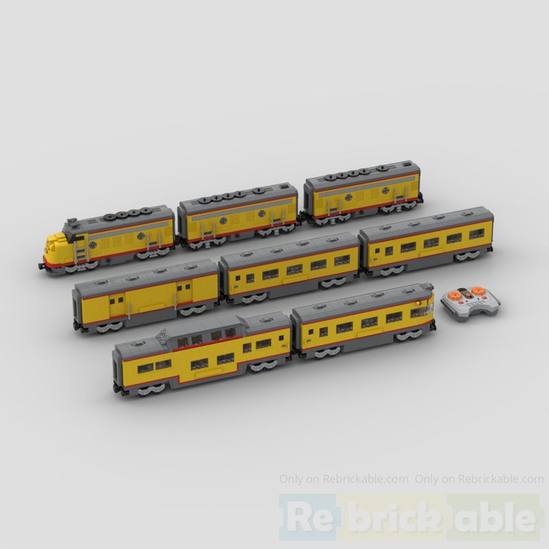 LEGO MOC-277452 Union Pacific train consist - with Power Function - 6 ...