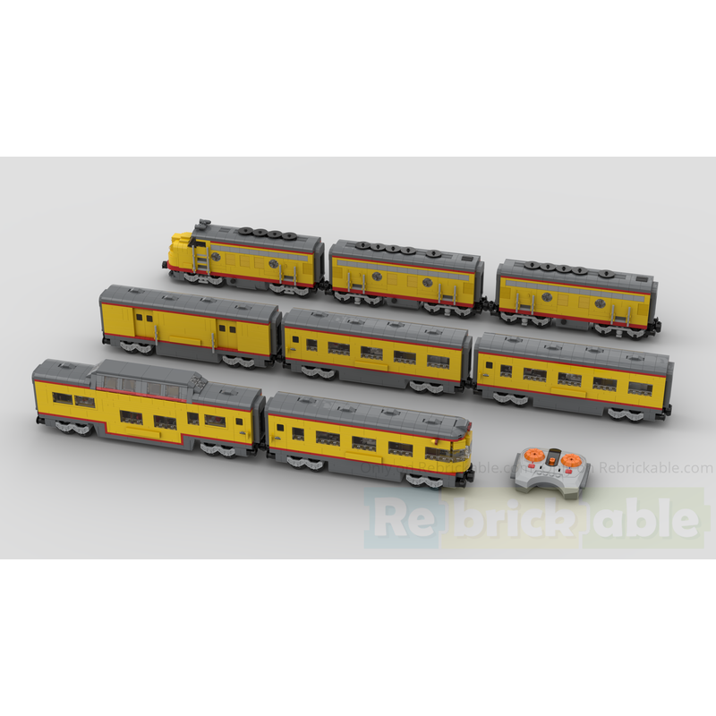 LEGO MOC-277452 Union Pacific train consist - with Power Function - 6 ...