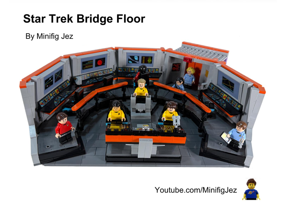 LEGO MOC-277495 Enterprise Bridge Floor for set 11385 (removable