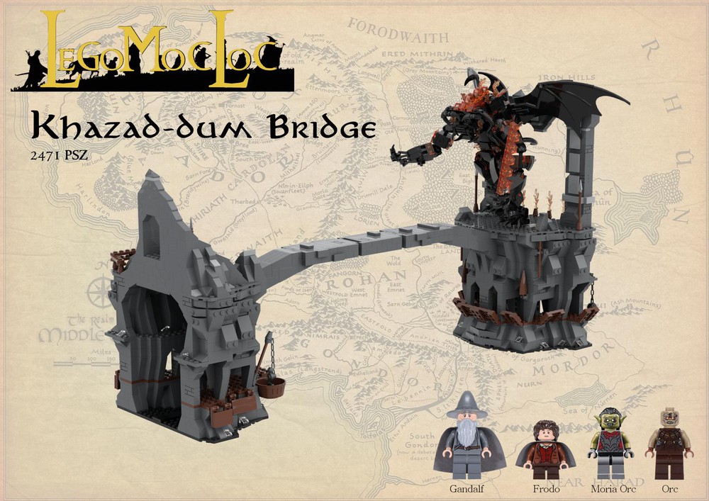 LEGO MOC-27781 Khazad-Dum Bridge (The Hobbit and Lord of ... - 1000 x 706 png 1085kB