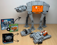 Bundle: AT-ACT + TX-225 Occupier + Armored Speeder (75454+21588+75375 Alternate Model)