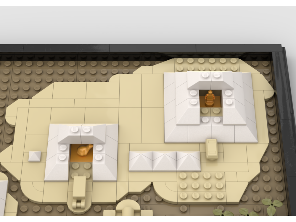 LEGO MOC-279228 Small Guiza Plateau (with the three pyramids and the ...