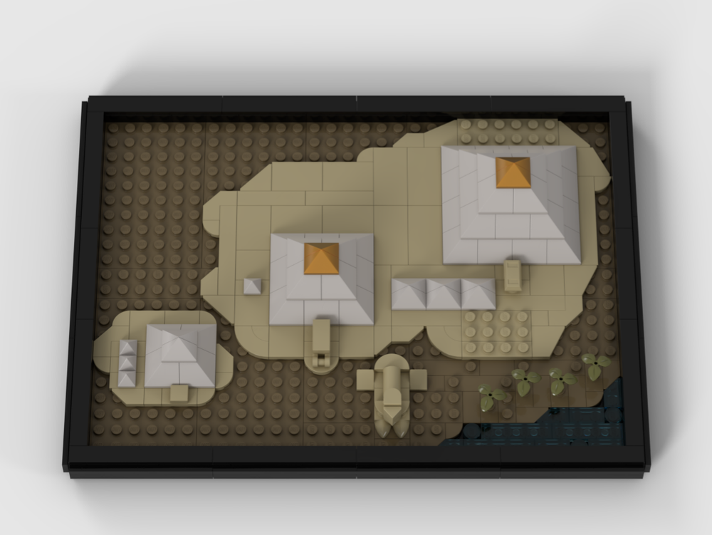 LEGO MOC-279228 Small Guiza Plateau (with the three pyramids and the ...