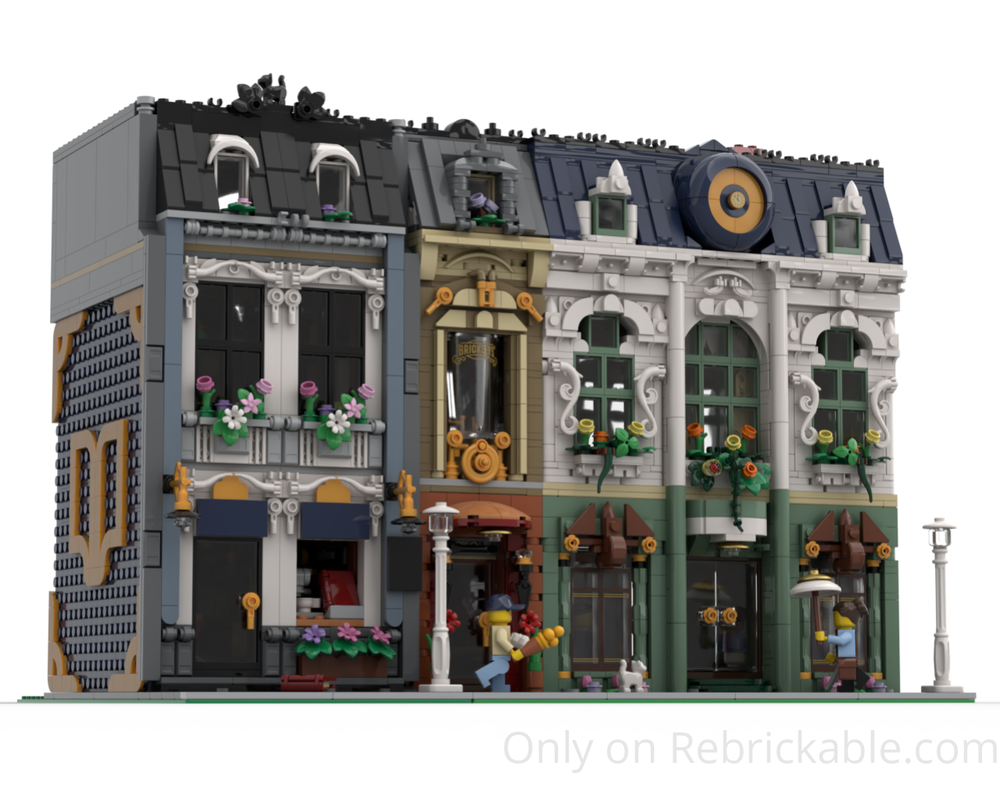 LEGO MOC-279581 Brickville Books - Half Modular by Brick Artisan ...