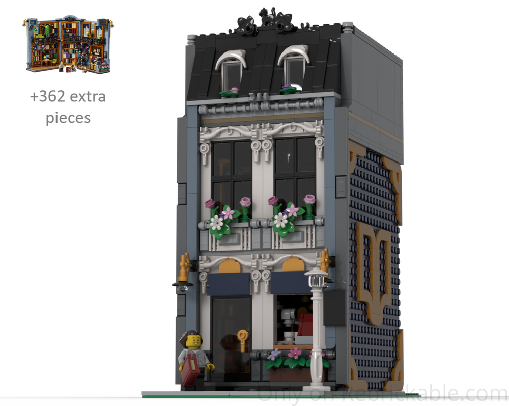 LEGO MOC-279581 Brickville Books - Half Modular by Brick Artisan ...