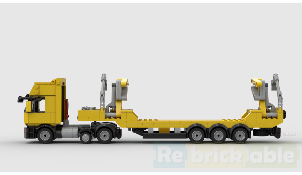 LEGO MOC-279918 Mini midlift tractor&side loader container trailer by ...