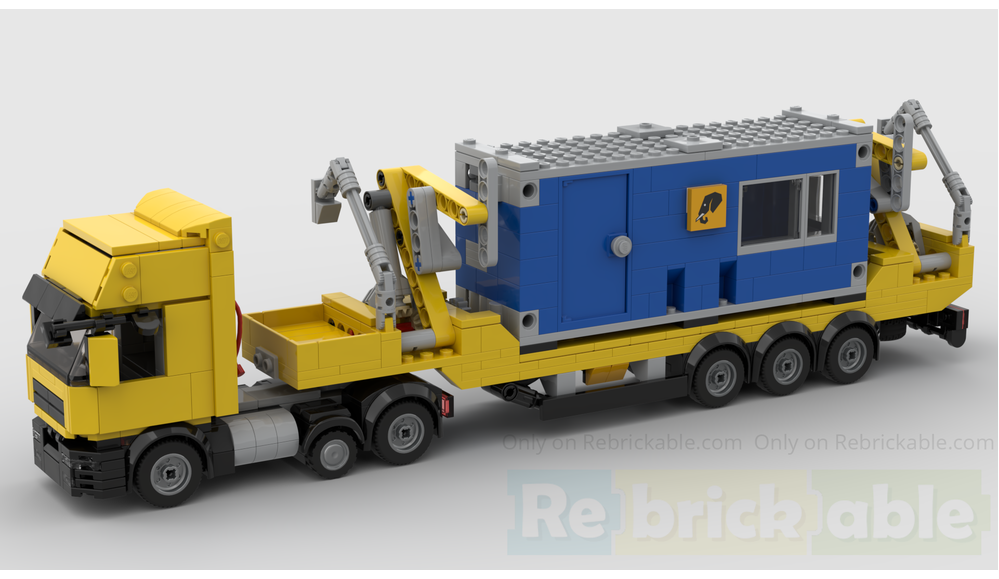 LEGO MOC-279918 Mini midlift tractor&side loader container trailer by ...