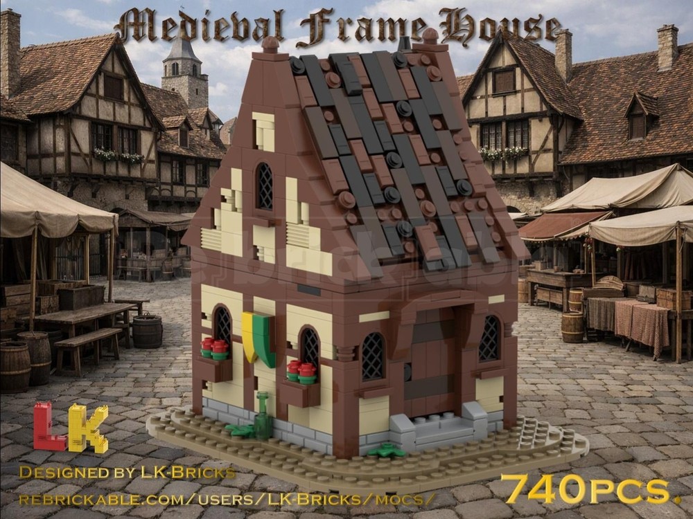 LEGO MOC-279919 Medieval Frame House - Mittelalterliches Fachwerkhaus ...