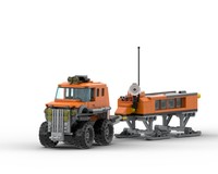Light Duty Truck with Sled Trailer