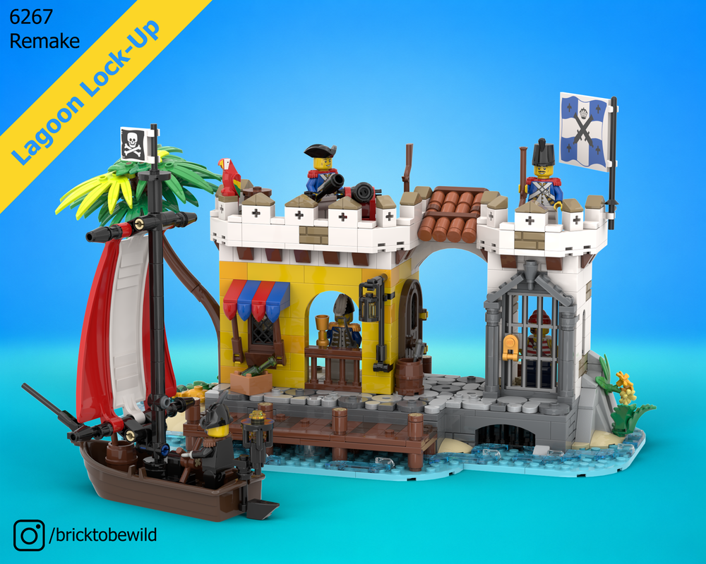 LEGO MOC-279998 Lagoon Lock-up Remake by BricktobeWild | Rebrickable ...