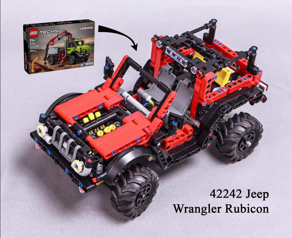 LEGO MOC-280248 Jeep Wrangler Rubicon (42242 Mercedes-Benz Unimog U ...