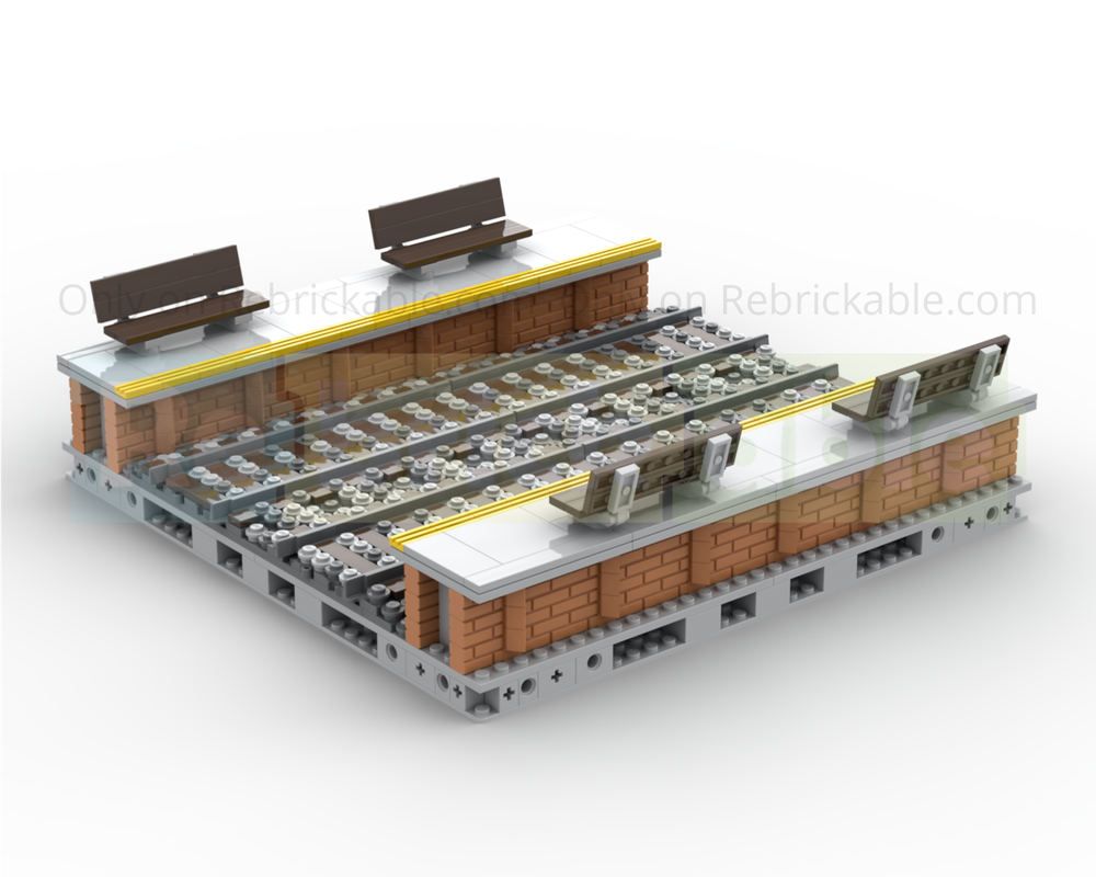 LEGO MOC-280535 32x32 mils train platform by just another lego guy ...