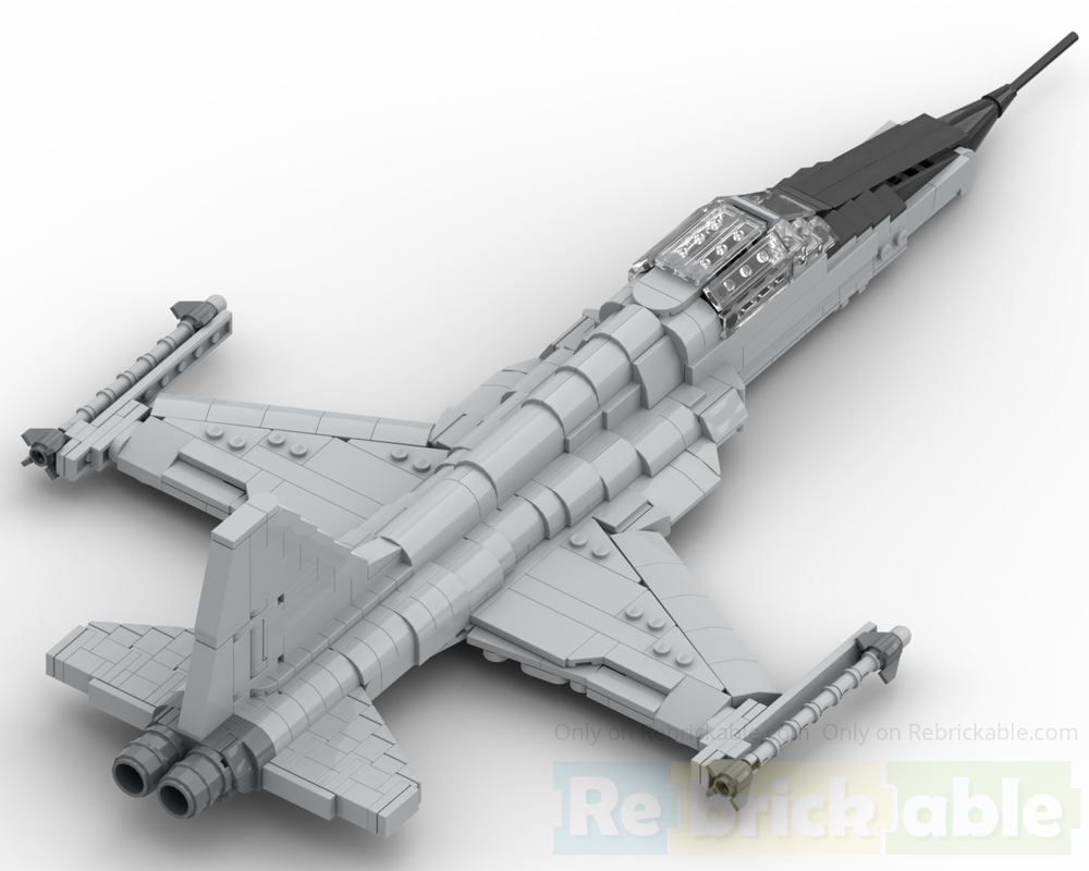 LEGO MOC-280807 Northrop F-5E 1:35 scale model (with the Mig-28 from ...