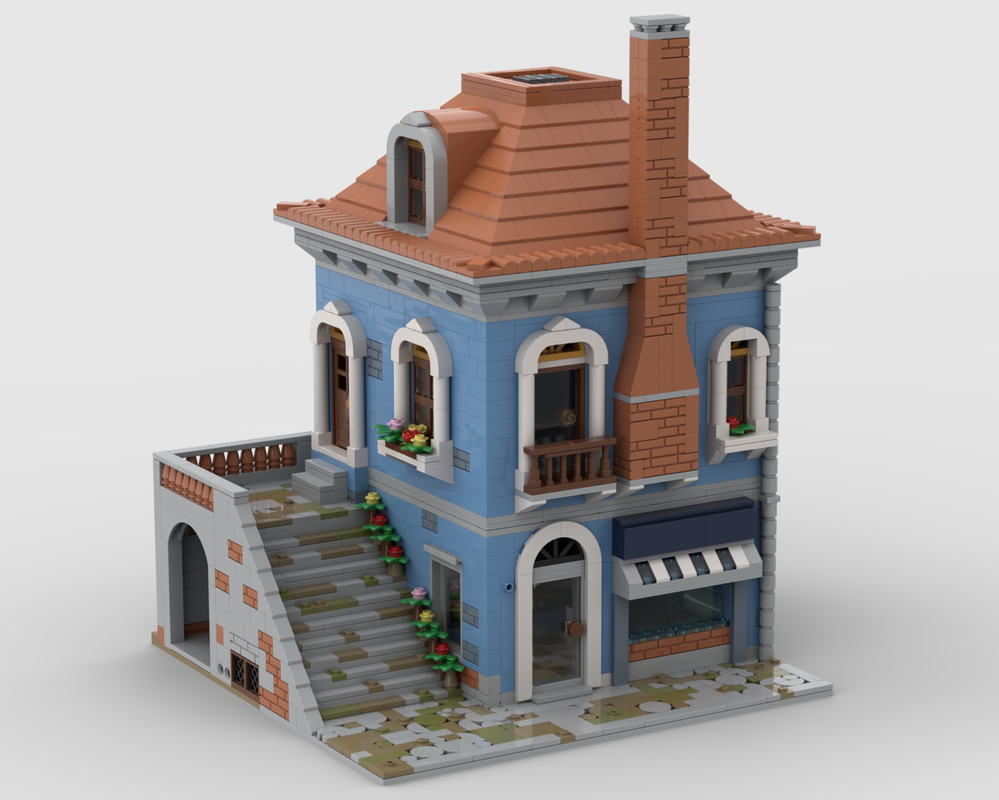 LEGO MOC-280833 Mediterrenian Bakery Modular Building by MrBlackBeard ...