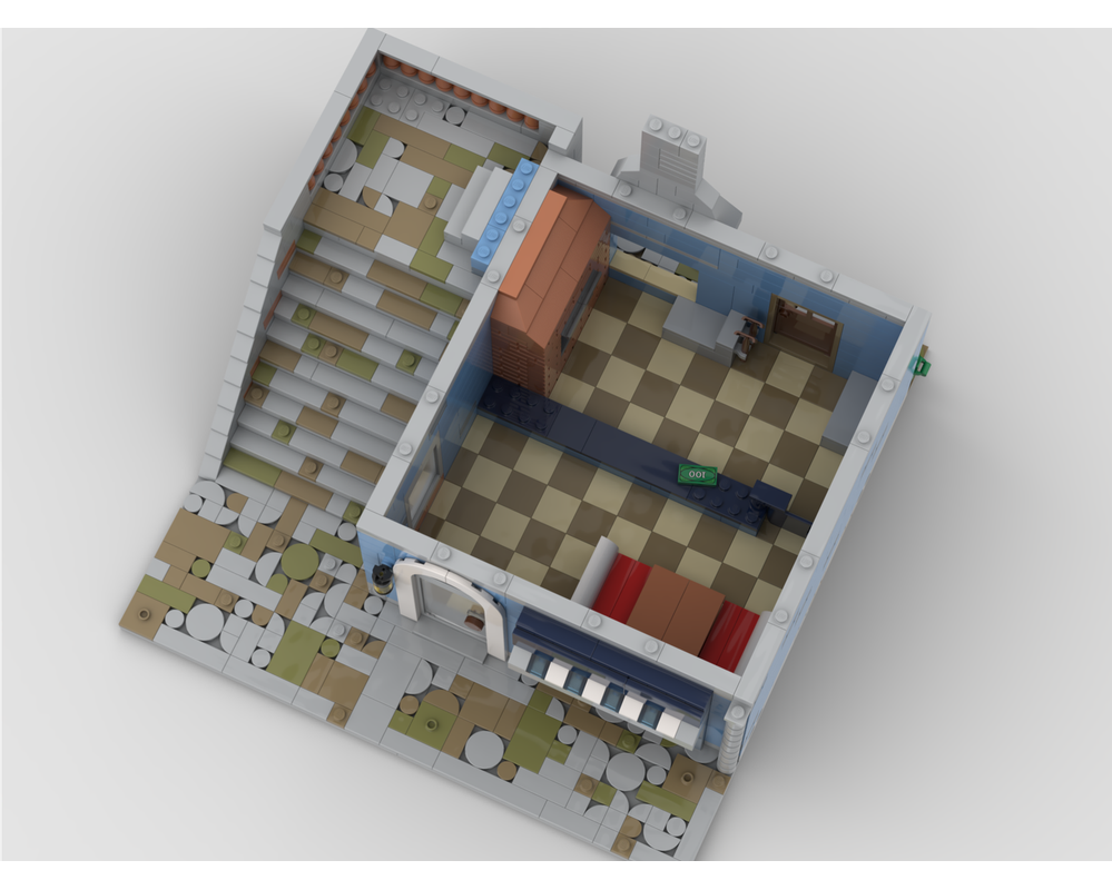 LEGO MOC-280833 Mediterrenian Bakery Modular Building by MrBlackBeard ...
