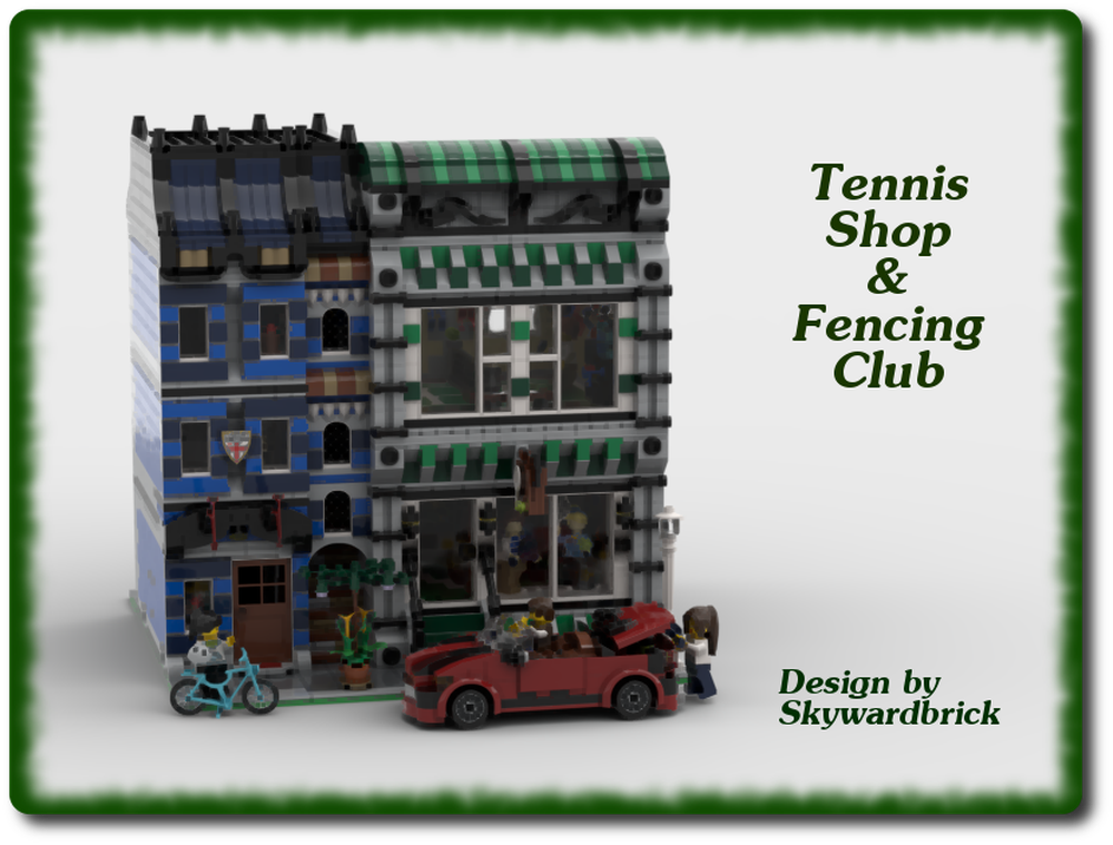 LEGO MOC Tennis Shop \u0026 Fencing Club by 