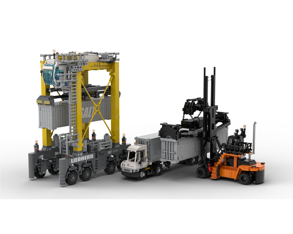 LEGO MOC-281423 Container Terminal Bundle Pack by Yellow.LXF ...