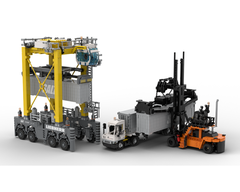LEGO MOC-281423 Container Terminal Bundle Pack by Yellow.LXF ...