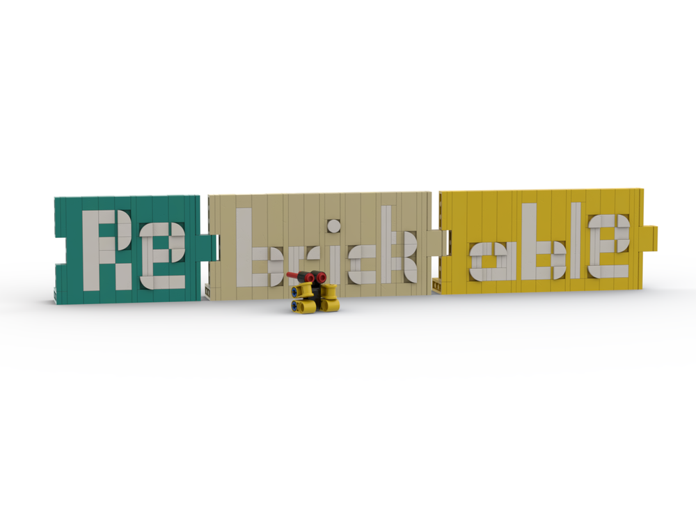 LEGO MOC-281619 Rebrickable Logo with ReBrickBot by UndergroundStudios ...